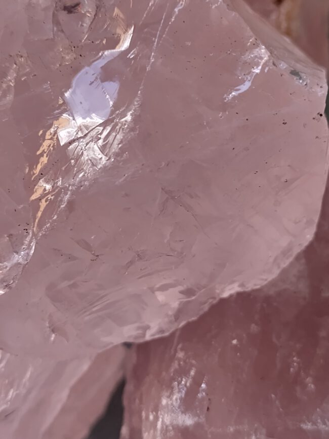 Foto van de edelsteen Rozenkwarts